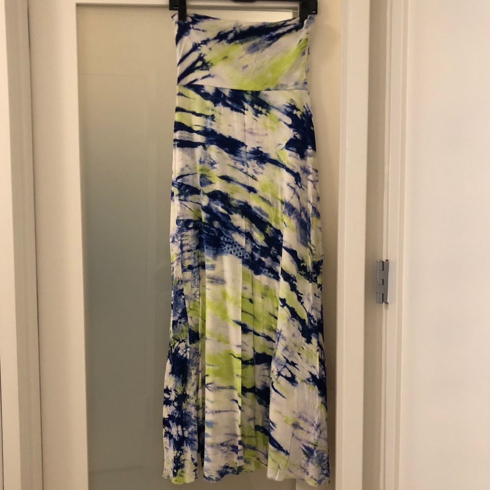 Tie dye convertible maxi dress / skirt